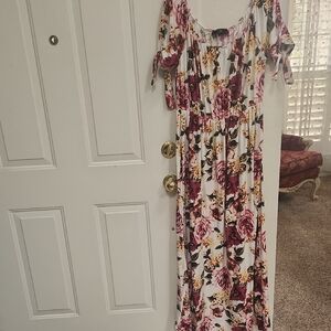 Vibe Pink Red Scoop Neck Sundress